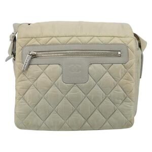 Chanel Nylon Cococoon Shoulder Bag Gray